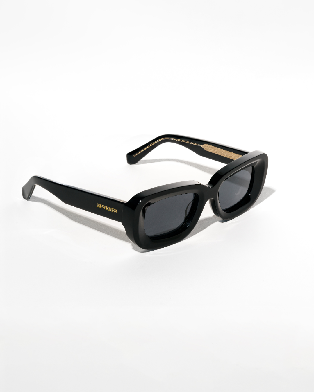 Unfazed - Black/Grey Rectangle Sunglasses