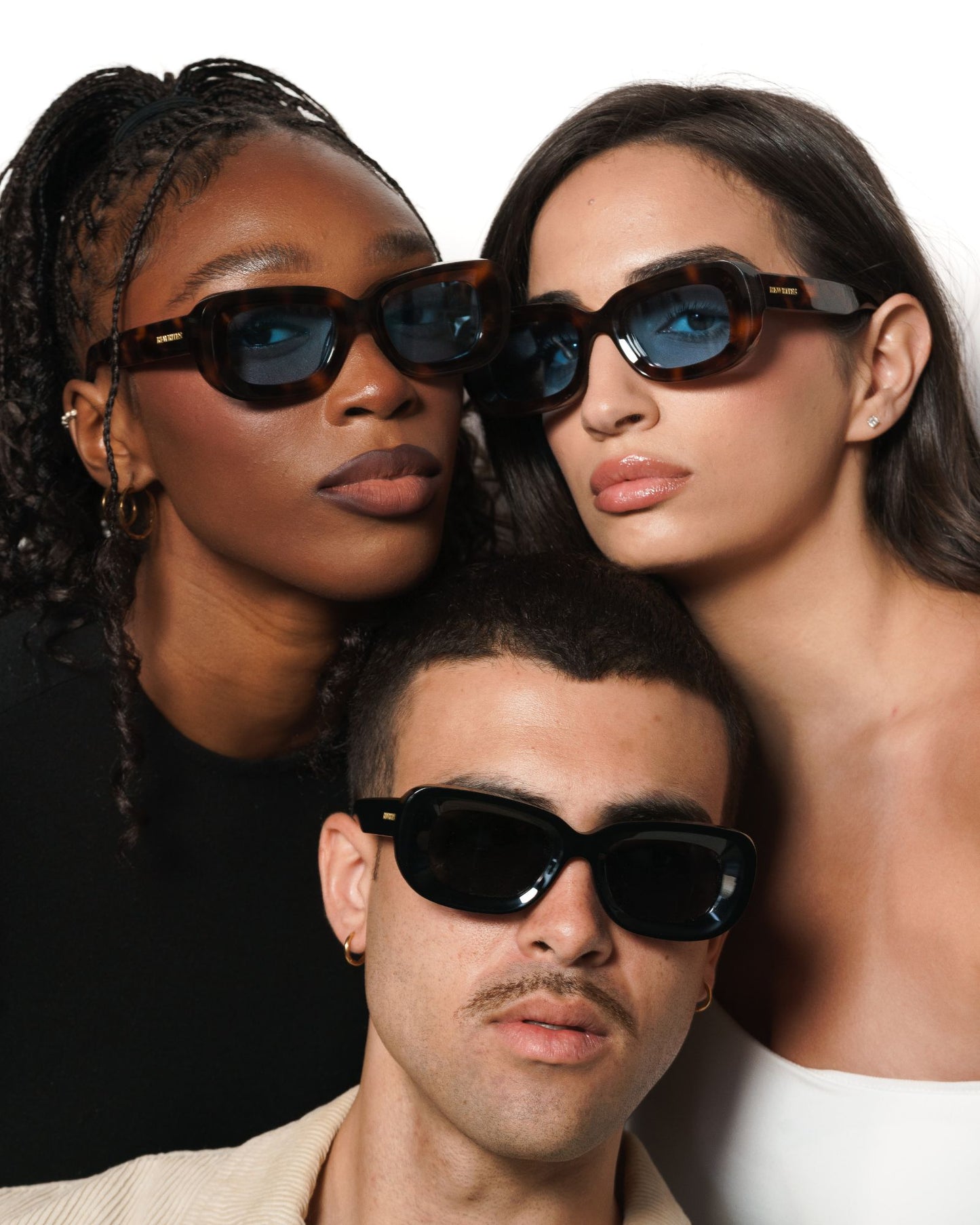 Unfazed — Tortoiseshell Rectangle Polarized Sunglasses